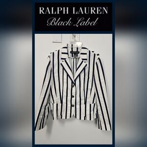 RL Black Label Navy Stripes Blazer